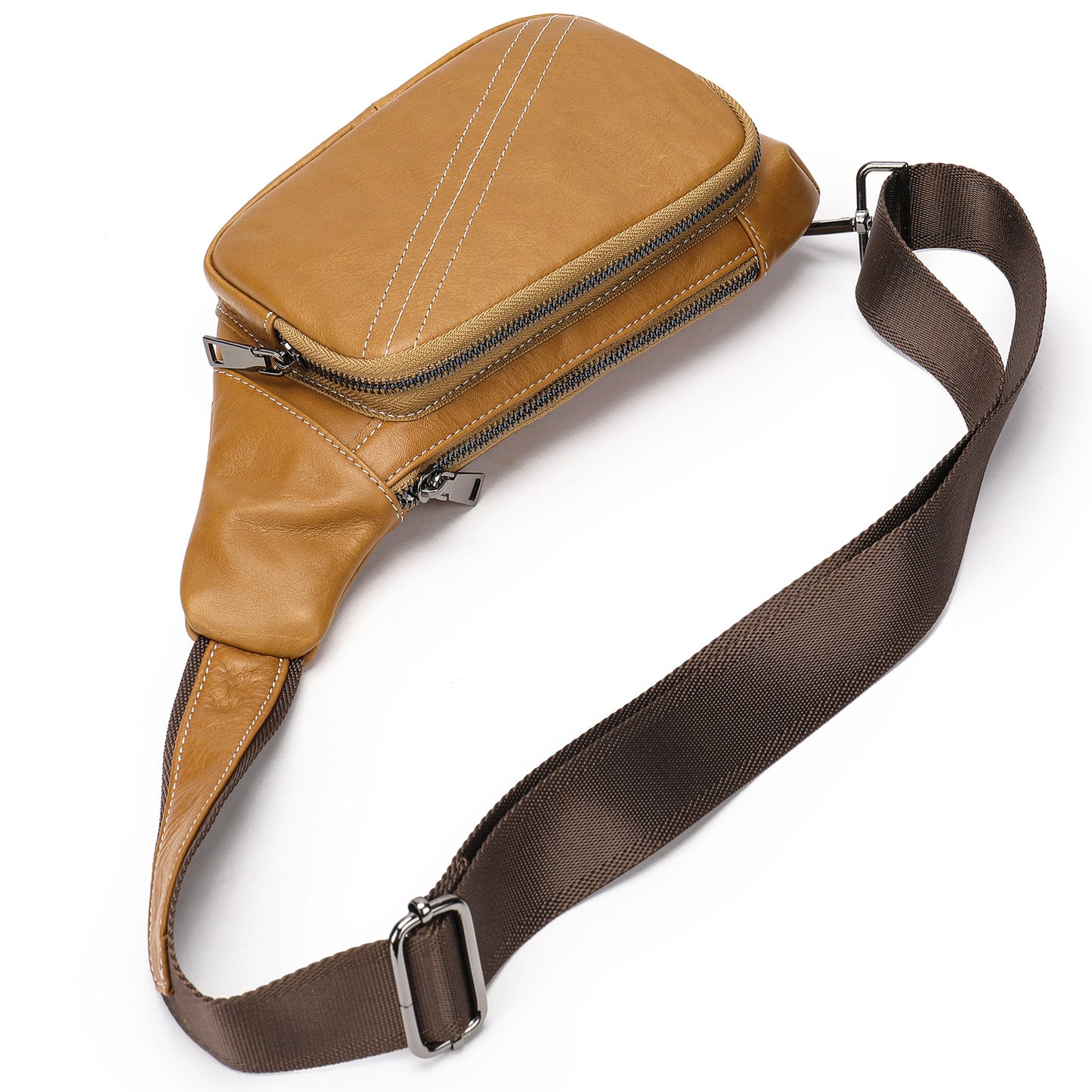 Men's Leather Chest Bag