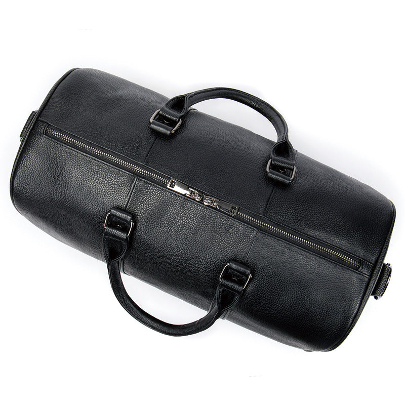 Men's Leather Carry On Bag Weekender Travel Duffel Bag