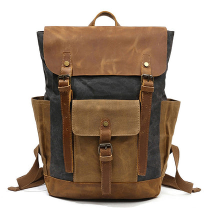 Vintage Canvas Backpack Fit 15.6 Inch Laptop