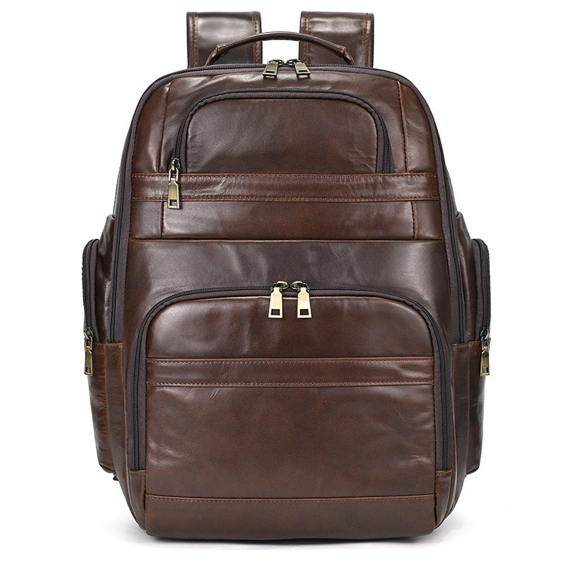 Men's Vintage Leather Laptop Backpack
