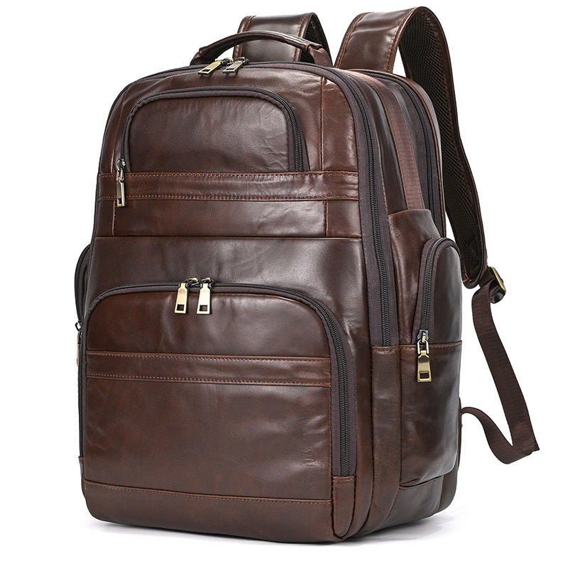 Men's Vintage Leather Laptop Backpack