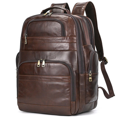 Men's Vintage Leather Laptop Backpack