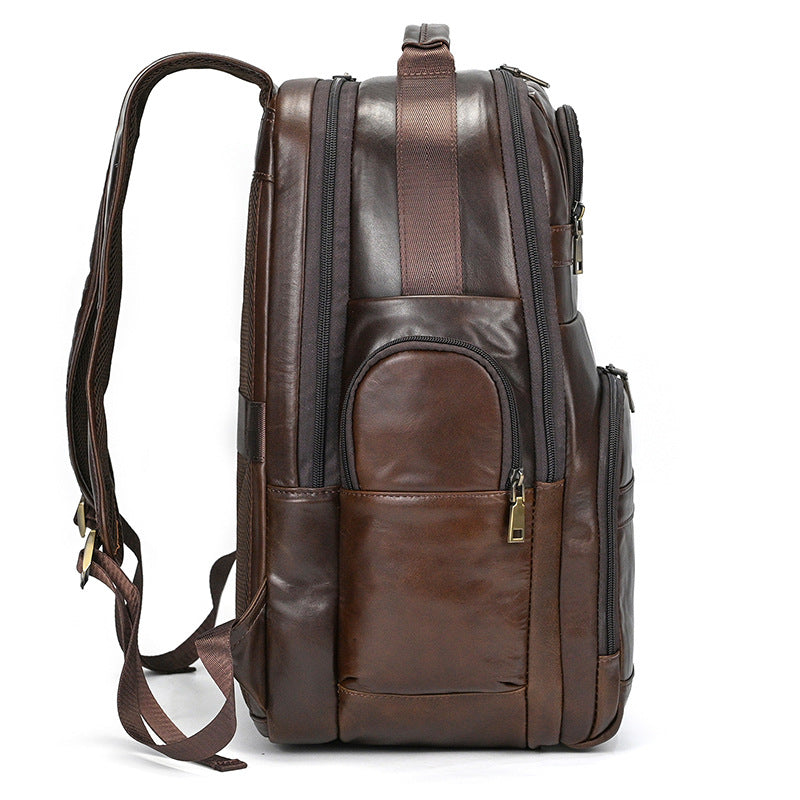 Men's Vintage Leather Laptop Backpack