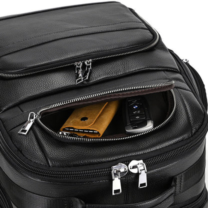 Men's Vintage Leather Laptop Backpack