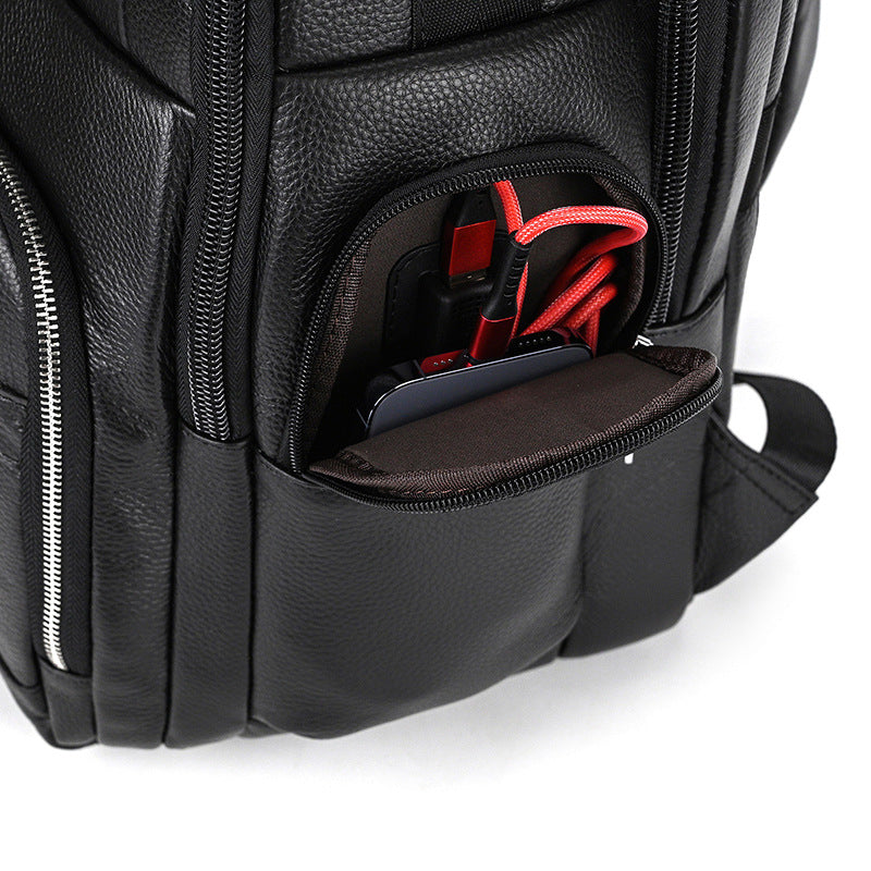 Men's Vintage Leather Laptop Backpack
