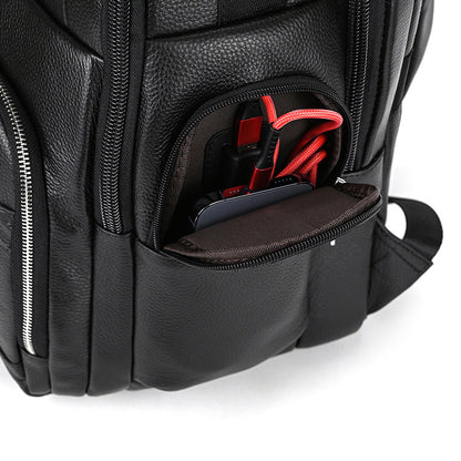Men's Vintage Leather Laptop Backpack