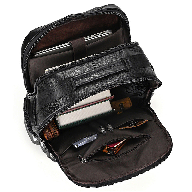 Men's Vintage Leather Laptop Backpack
