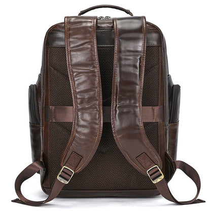Men's Vintage Leather Laptop Backpack