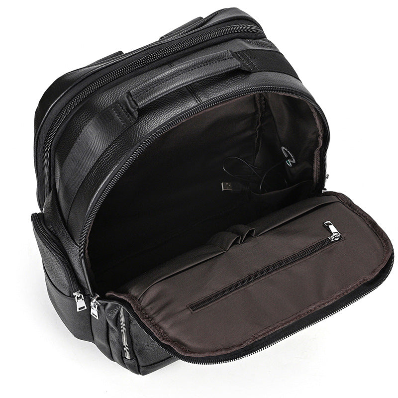 Men's Vintage Leather Laptop Backpack