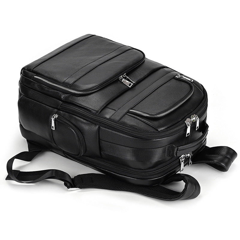 Men's Vintage Leather Laptop Backpack