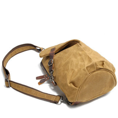 Men's Waxed Canvas Sling Bag