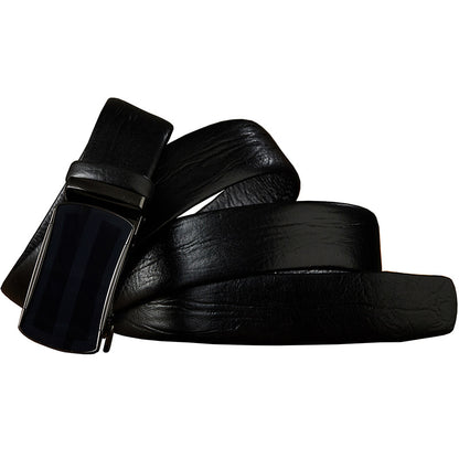 Handcrafted Men's Genuine Leather Belt with Automatic Closure