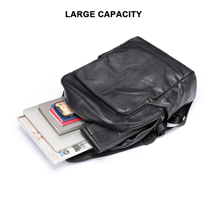 Luxury Genuine Leather Men's Backpack