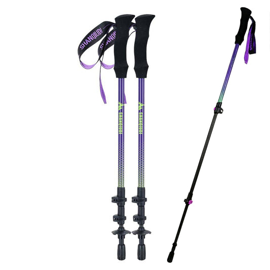 Real Carbon Fiber Adjustable Trekking Poles