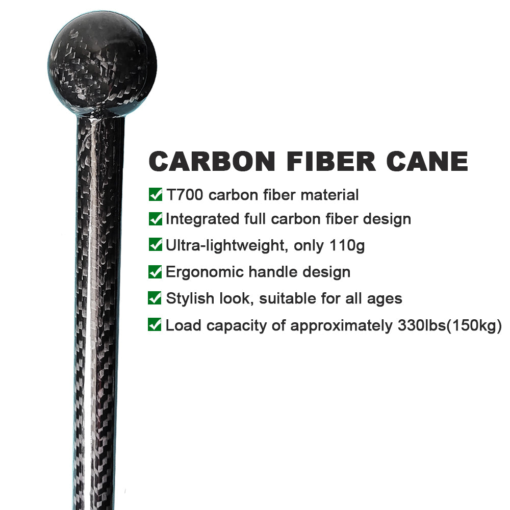 Real Carbon Fiber Walking Cane for Men & Women