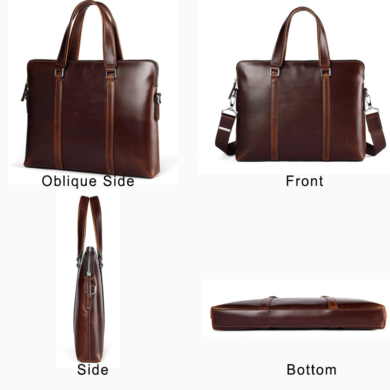 Leather Slim Briefcase