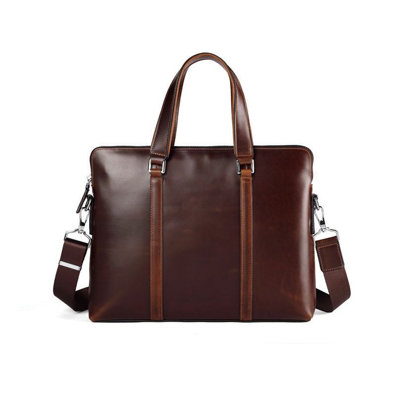 Leather Slim Briefcase