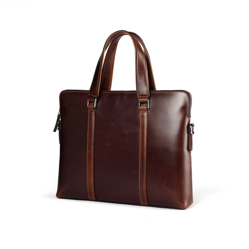 Leather Slim Briefcase