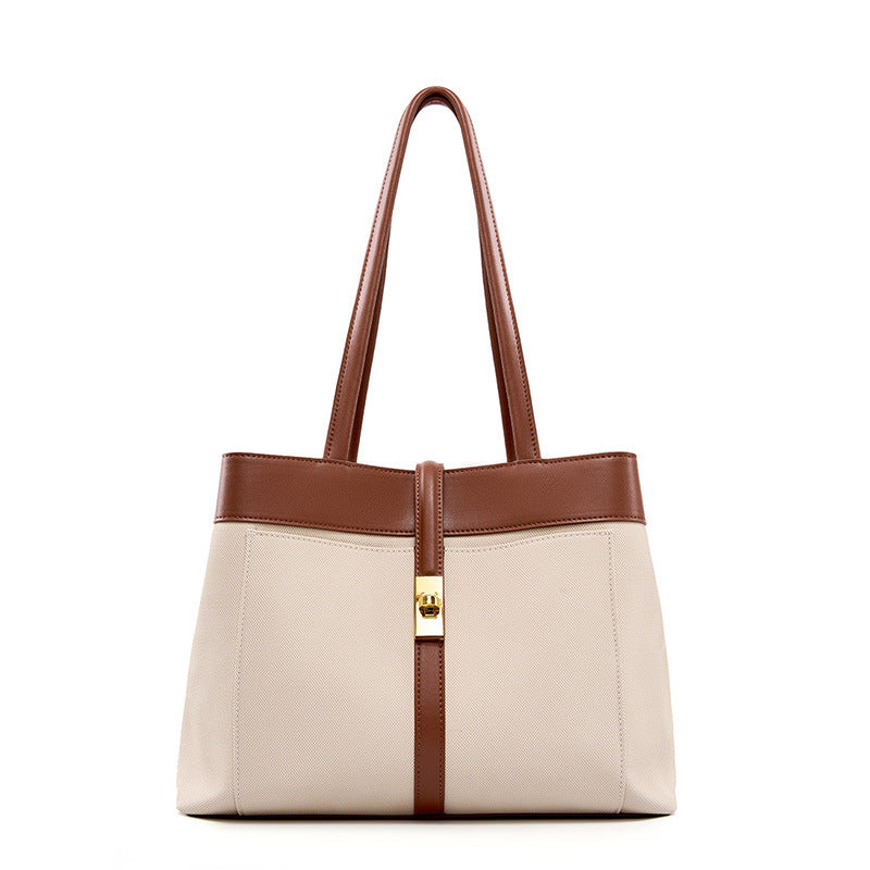 Spacious Leather Handbag Tote Bag for Women