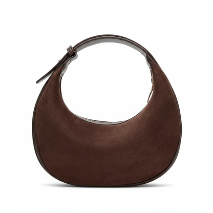 Women's Suede Hobo Bag with Adjustable Strap