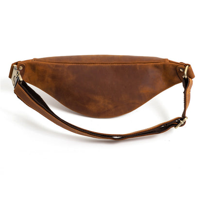 Top Grain Genuine Leather Waist Pack for Man & Women