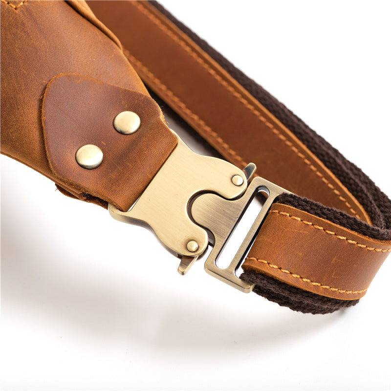 Top Grain Genuine Leather Waist Pack for Man & Women