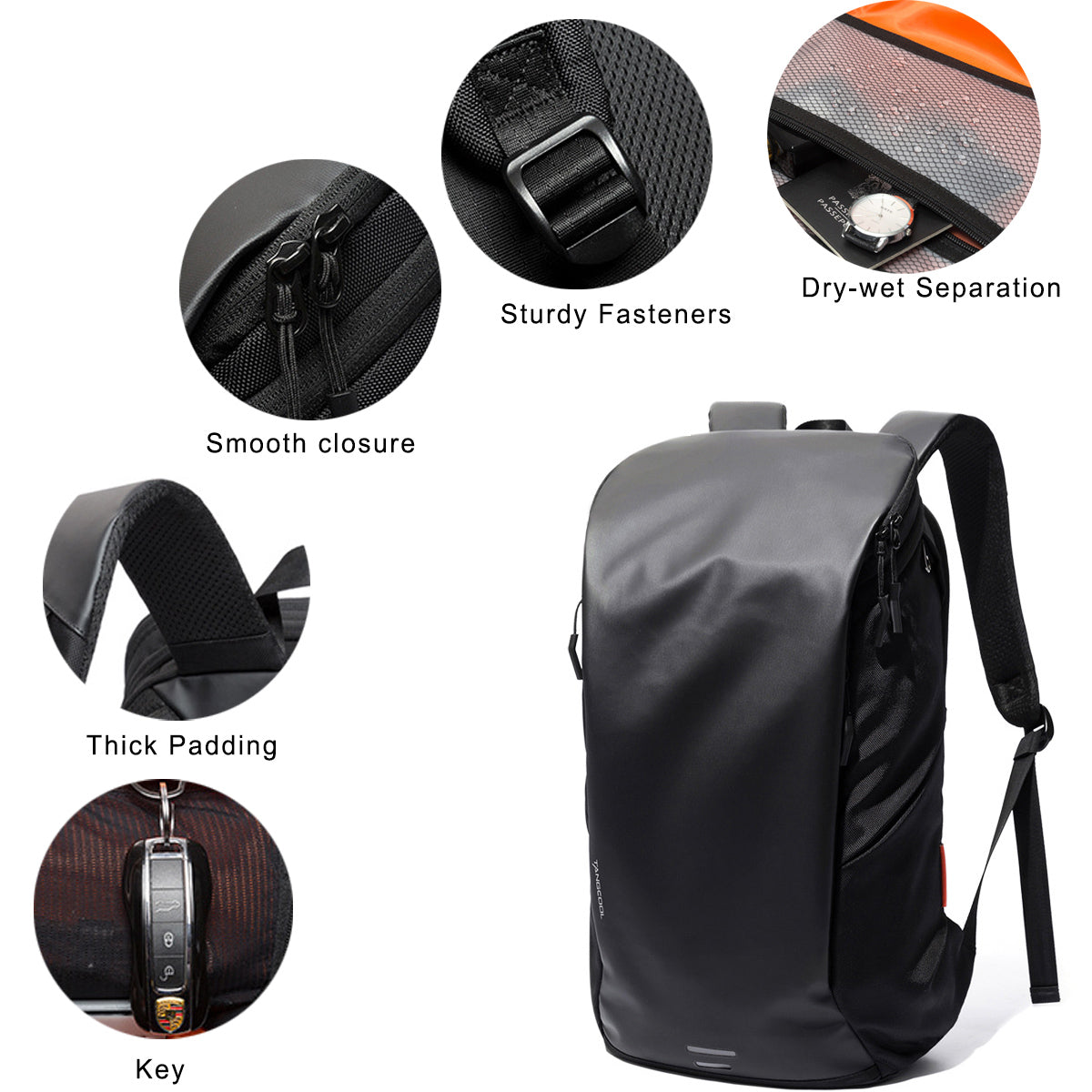 Men's Travel Backpack Fits 15.6 Inch Laptop