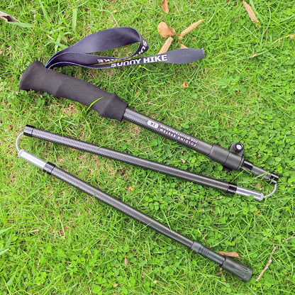 Ultra-Light 5-Section Foldable Carbon Fiber Trekking Poles