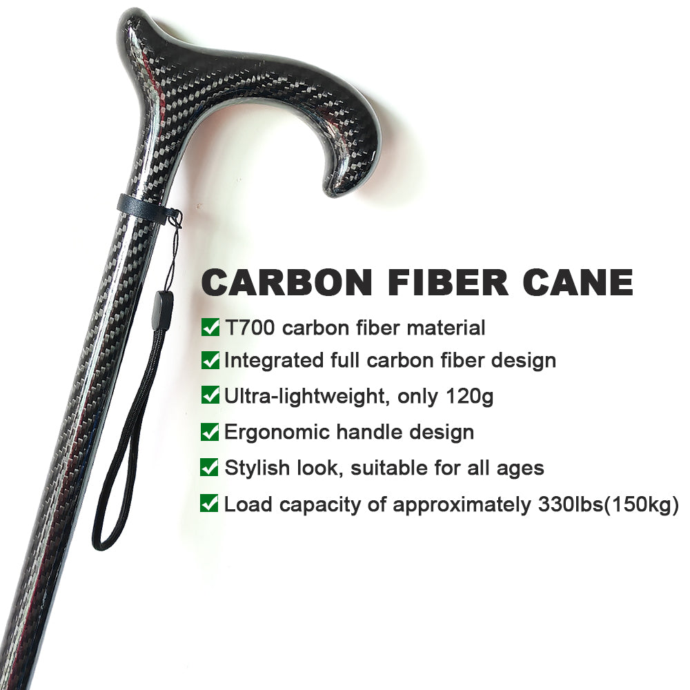 Ultra-Lightweight T700 Carbon Fiber Walking Cane