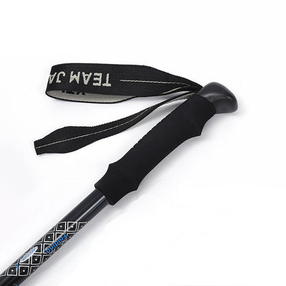 Ultralight 5-Section Aluminum Folding Trekking Poles with Shock Absorption