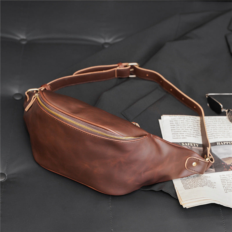 Vintage Crazy Horse Leather Fanny Pack