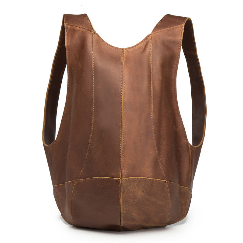 Vintage Full-Grain Leather Backpack