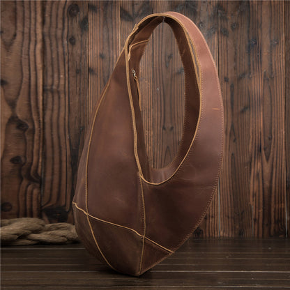 Vintage Full-Grain Leather Backpack