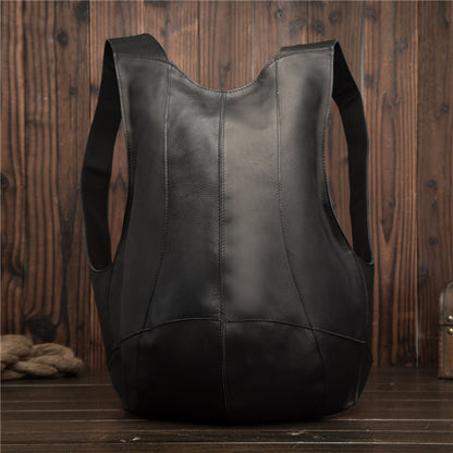 Vintage Full-Grain Leather Backpack