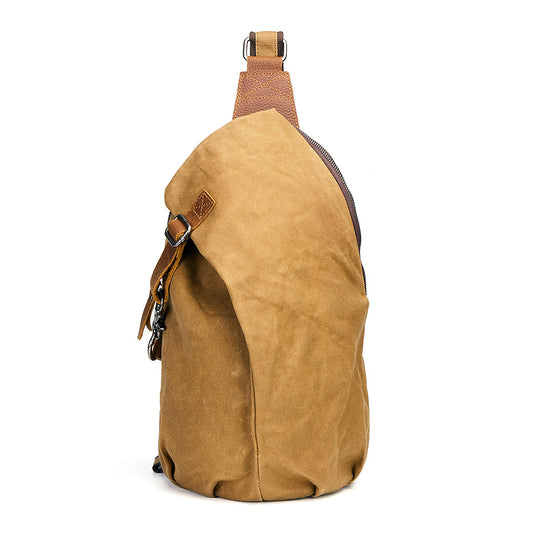 Vintage Waxed Canvas Sling Bag