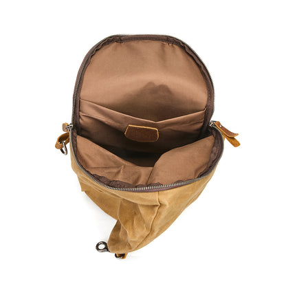 Vintage Waxed Canvas Sling Bag