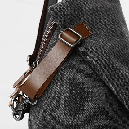 Vintage Waxed Canvas Sling Bag