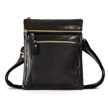 Vintage Waxed Leather Sling Bag