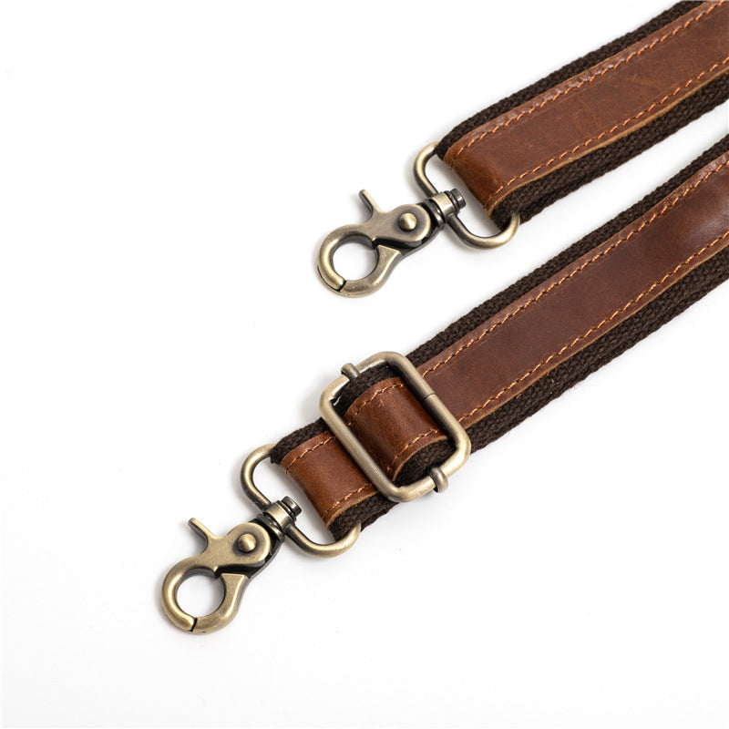 Vintage Waxed Leather Sling Bag