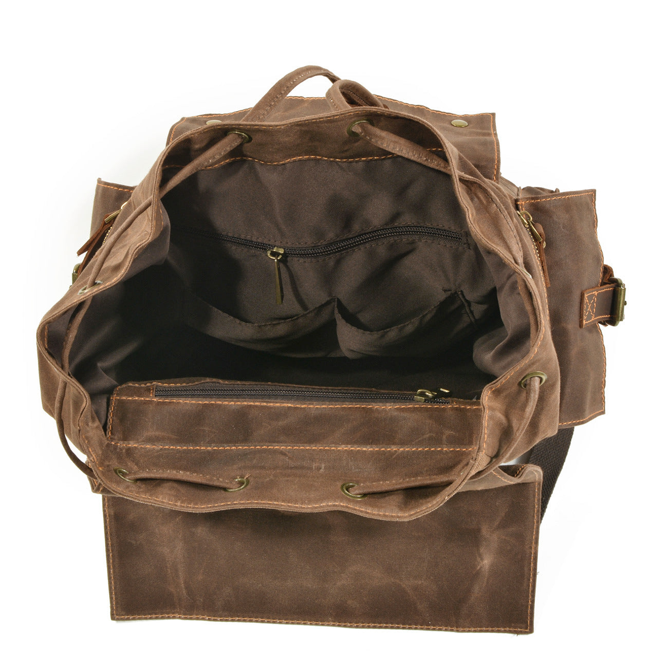 Waxed Canvas Backpack for Men and Women