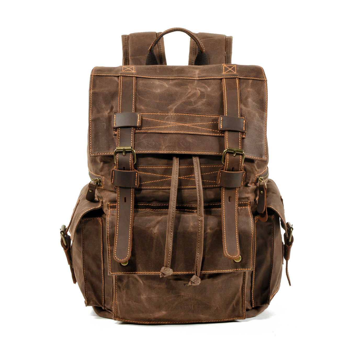 Waxed Canvas Backpack for Men and Women