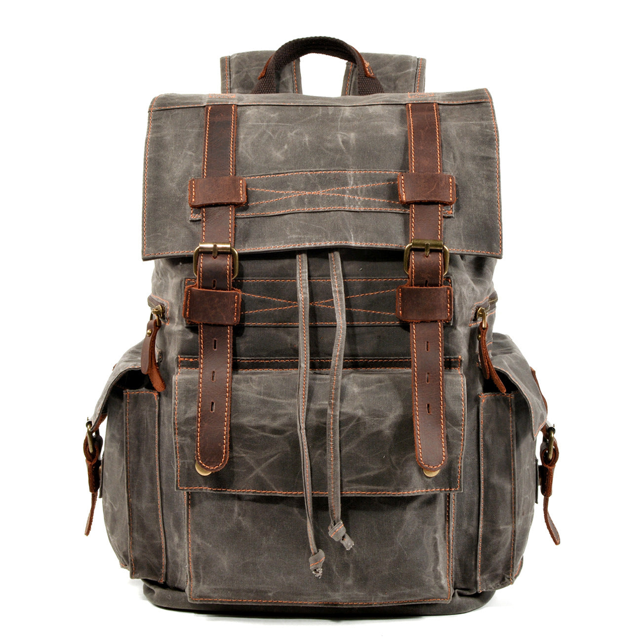 Waxed Canvas Backpack for Men and Women