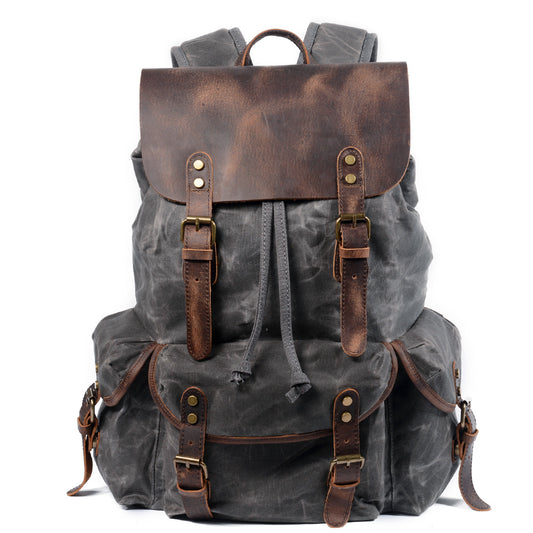 Vintage Waxed Canvas Backpack