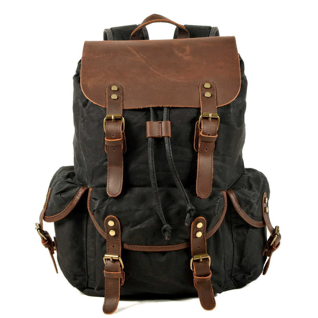 Vintage Waxed Canvas Backpack