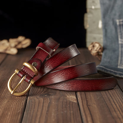 Women's Handmade Genuine Leather Belt