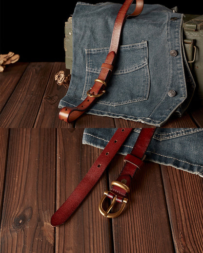 Women's Handmade Genuine Leather Belt