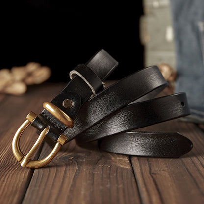 Women's Handmade Genuine Leather Belt