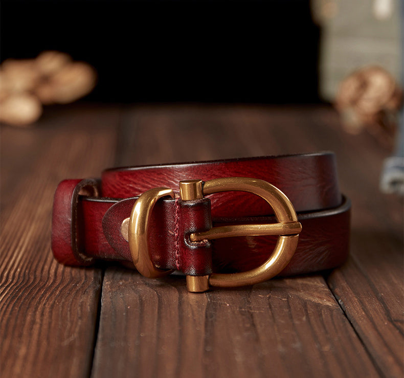 Women's Handmade Genuine Leather Belt