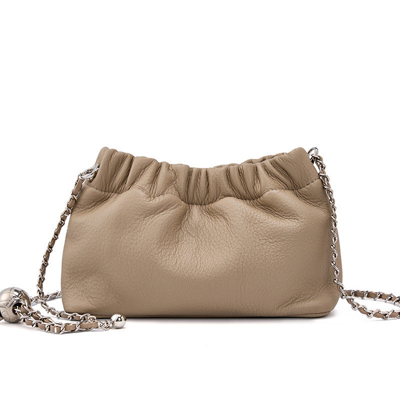 Women's Leather Chain Shoulder Bag