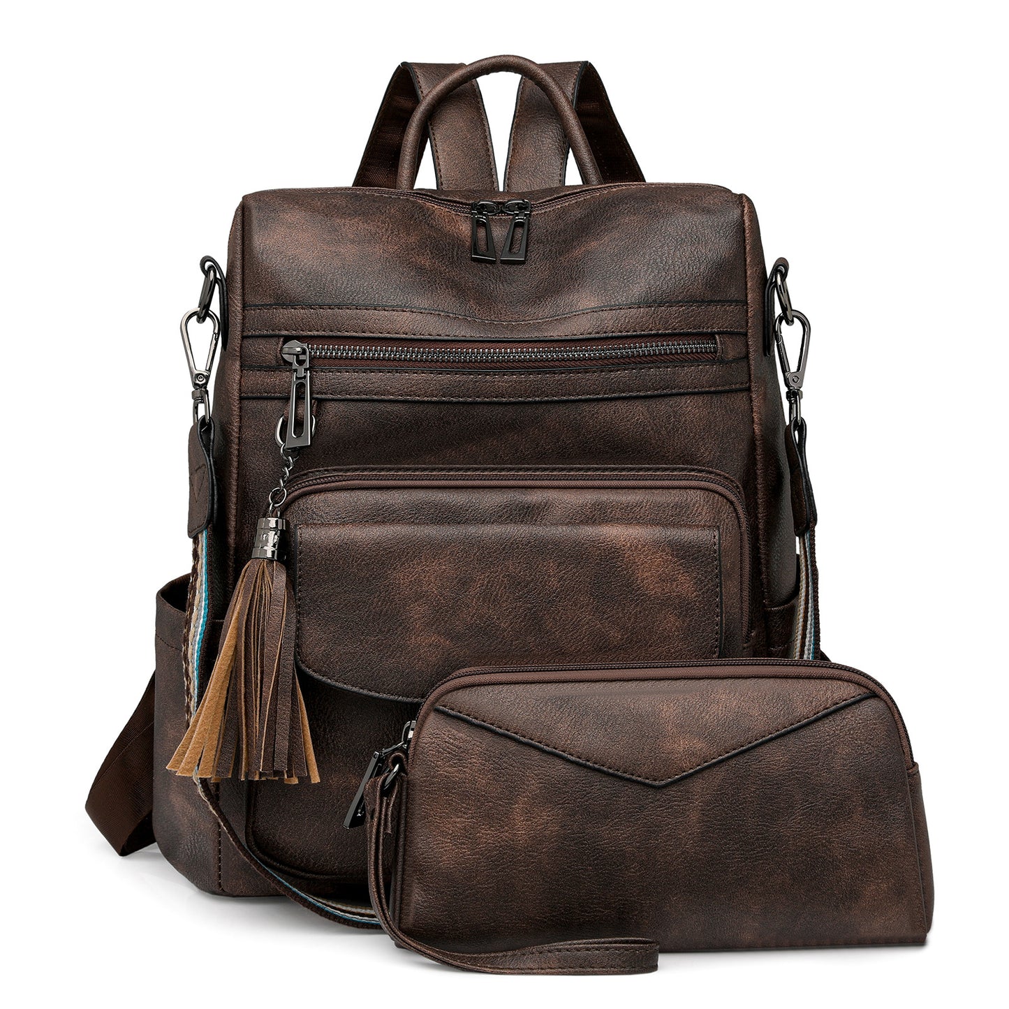 Women's Leather Laptop Backpack